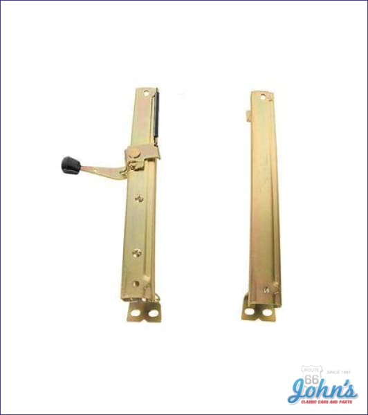Bucket Seat Tracks 2pc LH (for driver seat). for Chevelle El Camino John's Classic Cars and