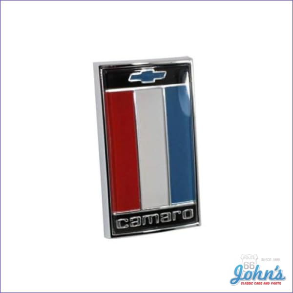 Header Panel Emblem. Red, White, Blue. GM Licensed Reproduction. for C