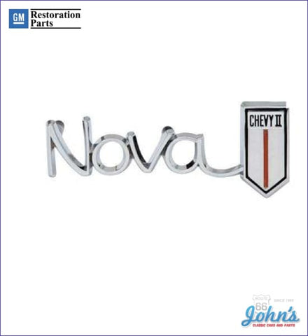 Nova Chevy Ii Dash Emblem Gm Licensed Reproduction X