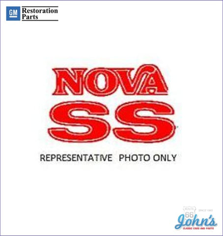Nova Ss Fender And Trunk Decals Set Of 3 Gm Licensed Reproduction Metallic Red X