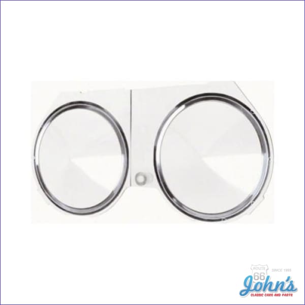 Speedometer Lens Assembly without Clock Reset Knob Hole. GM Licensed R