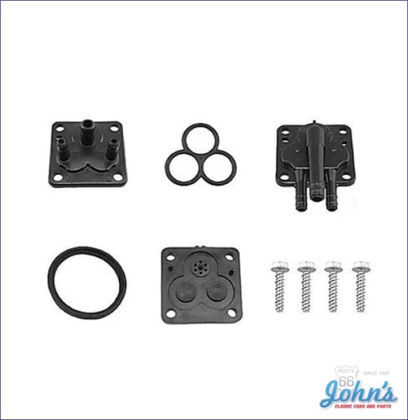 1970 - 1981 New Windshield Washer Pump Repair Kit w/ Correct White Head