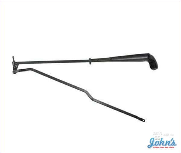 Wiper Arm with Hidden wipers LH. Black finish. for Camaro John's