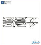 327 Fender Emblems- Pair Gm Licensed Reproduction F1