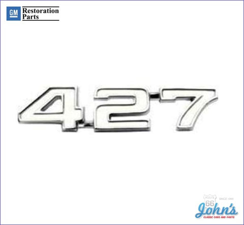 427 Fender Emblem- Each Gm Licensed Reproduction X F1