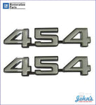 454 Fender Emblems- Pair Gm Licensed Reproduction X F1