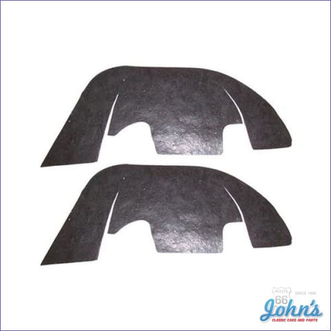 A-Arm Dust Shields For Cars With Plastic Inner Fenders Pair. Includes Staples. A