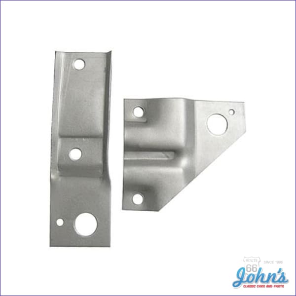 AC Condenser Mounting Brackets, to Radiator Support. Pair. for Chevell ...