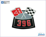 Air Cleaner Decal 396 Cross Flags A F2 X F1