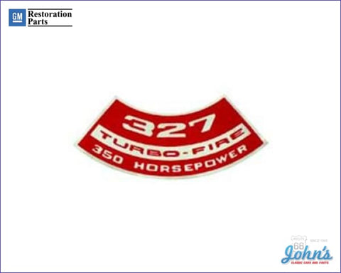 Air Cleaner Decal L79 327 Turbo-Fire 350Hp X