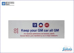 Air Cleaner Service Instructions Decal 350/250Hp. Keep Your Gm Car All A F2 X