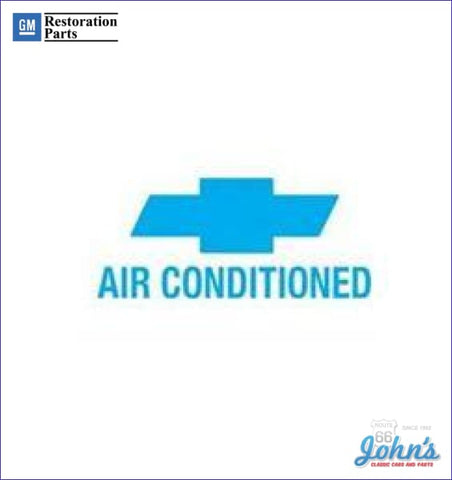 Air Conditioned Window Decal A X F1