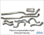 Aluminized Dual Exhaust System Bb. With 2-1/4 Head Pipes And 2 Tail Pipes. (Os5) F1