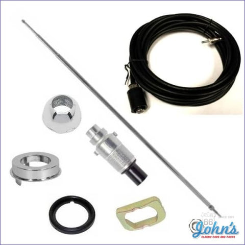 Antenna Kit Rear Mount Oe Style With Telescopic Mast Push On Style Cable Correct For 67 A