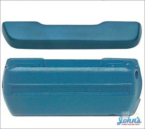 Armrest Base And Pad Kit With Vinyl Wrapped Pads Camaro 1968 / 68 Blue M17 F1
