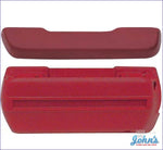 Armrest Base And Pad Kit With Vinyl Wrapped Pads Camaro 1968 / Red M30 F1