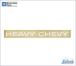 Body Decal White- Heavy Chevy A