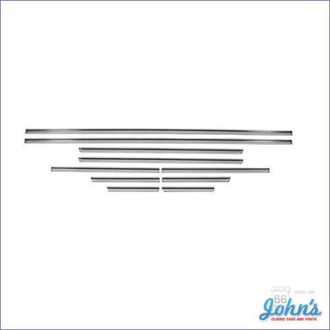 Body Side Molding Kit 10Pc With Clips. Top Quality (Os1) A