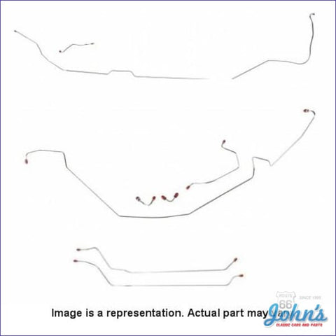 Brake Line Kit Complete Hardtop Std Non-Power Disc Conversion Front/drum Rear- Oe Steel (Os2) A