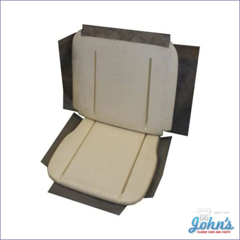 Bucket Seat Foam - Correct Style With Cloth Flaps. One Seat. (Os1) A X