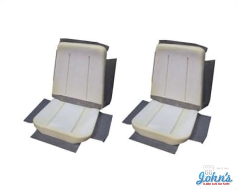 Bucket Seat Foam - Correct Style With Cloth Flaps. Two Seats. (Os2) X