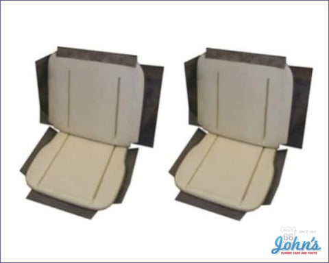 Bucket Seat Foam Kit Correct Style With Cloth Flaps. Two Seats. (Os1) A X