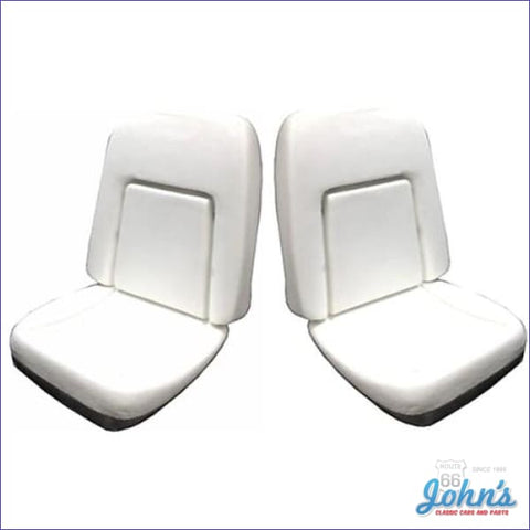 Bucket Seat Foam With Deluxe Interior For Cars Without Springs Attached To The Back Frames Pair.