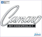 Camaro By Chevrolet Trunk Lid Emblem. Gm Licensed Reproduction. F1