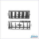 Center Ac Vents Chrome- Oe- Pair A