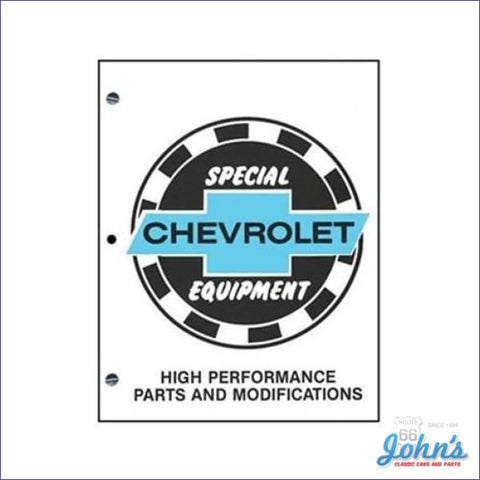 Chevrolet Special Equipment Parts And Modifications Manual A