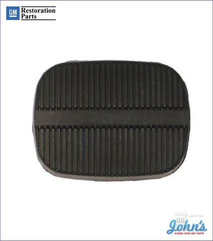 Clutch/brake Pedal Pad With Vertical Ribs Gm Licensed Reproduction X