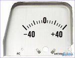 Console Gauge Face Plate - Amp Gm Licensed Reproduction F1