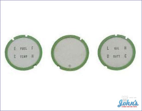 Console Gauge Lens Set- 3Pc F1