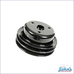Crank Pulley Sb Lt1 2 Groove Deep W/o Ac & With Ps Long Water Pump. X