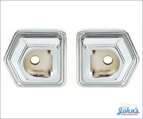 Dash Grab Bar Chrome Bezels- Pair Gm Licensed Reproduction F1