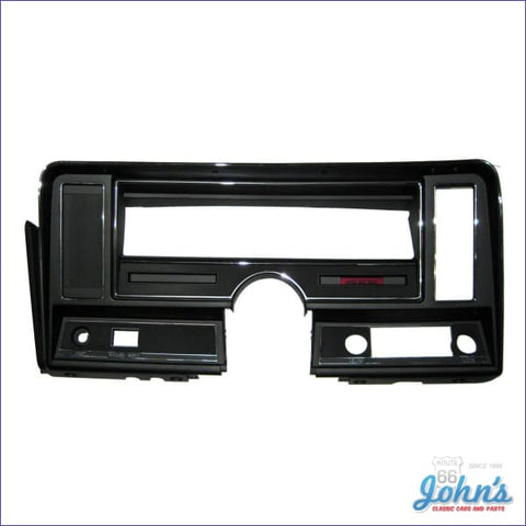 Dash Instrument Cluster Bezel. Without Ac. With Seat Belt Warning Lens. X