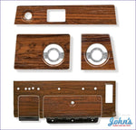 Dash Trim Plate Kit- Rosewood. Gm Licensed Reproduction. (Os1) F1