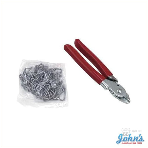 Deluxe Hog Ring And Pliers Kit Includes Professional Style Pliers A Pack Of Hog Rings X F2 F1