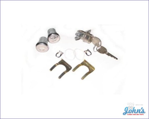 Door And Trunk Lock Kit With Keys - Short Cylinder Door Lock Stems F2