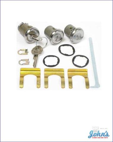 Door And Trunk Lock Kit With Oe Style Keys A F1