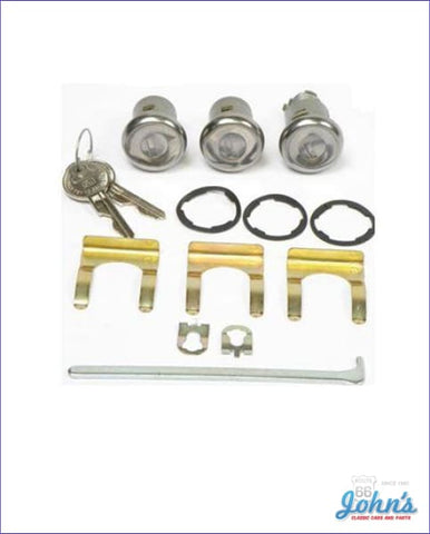 Door And Trunk Lock Kit With Oe Style Keys F1