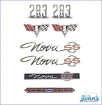 Emblem Kit Ss With 283 Fender Emblems Gm Licensed Reproduction X