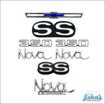 Emblem Kit Ss350 Without Rear Trim Panel Gm Licensed Reproduction X