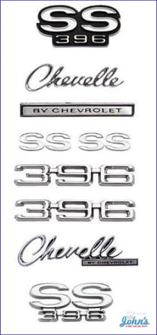 Emblem Kit Ss396- Gm Licensed Reproduction A