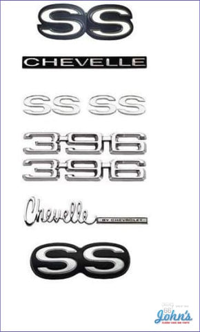 Emblem Kit Ss396- Gm Licensed Reproduction A