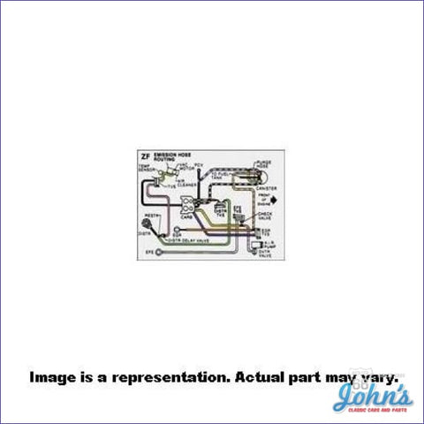 Emission Hose Routing Decal Z28 With Manual Transmission F2