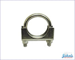 Exhaust Clamp 2 Plated Steel. Each A F2 X F1