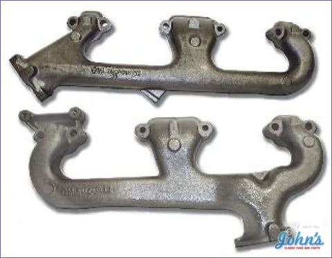 Exhaust Manifolds Sb Without Smog. Pair. Gm Licensed Reproduction. (O/s$5) A