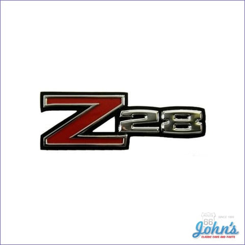 Fender Emblem Z28 - Each. Adhesive Back. F2