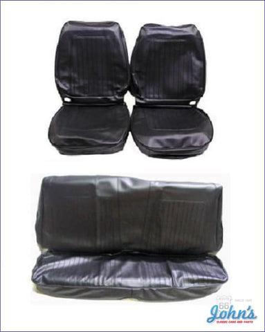 Front And Rear Seat Cover Kit- Bucket Seats Standard Interior With Fold Down F1